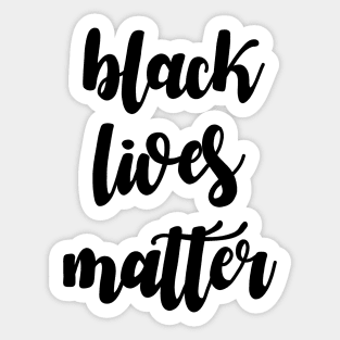 Black lives matter Sticker